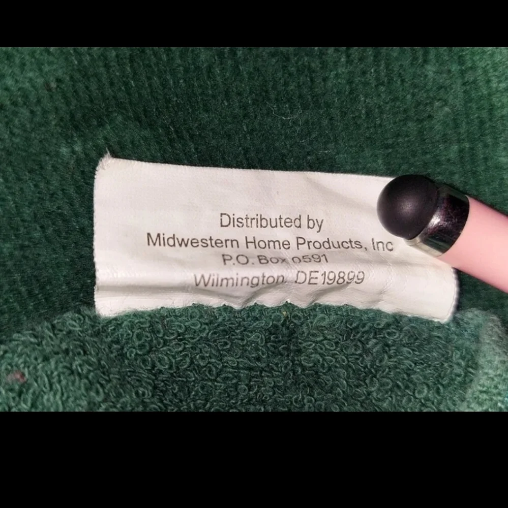 Midwestern Home Pine Green Snowman Applique Christmas Bath Towel Set LIKE NEW!